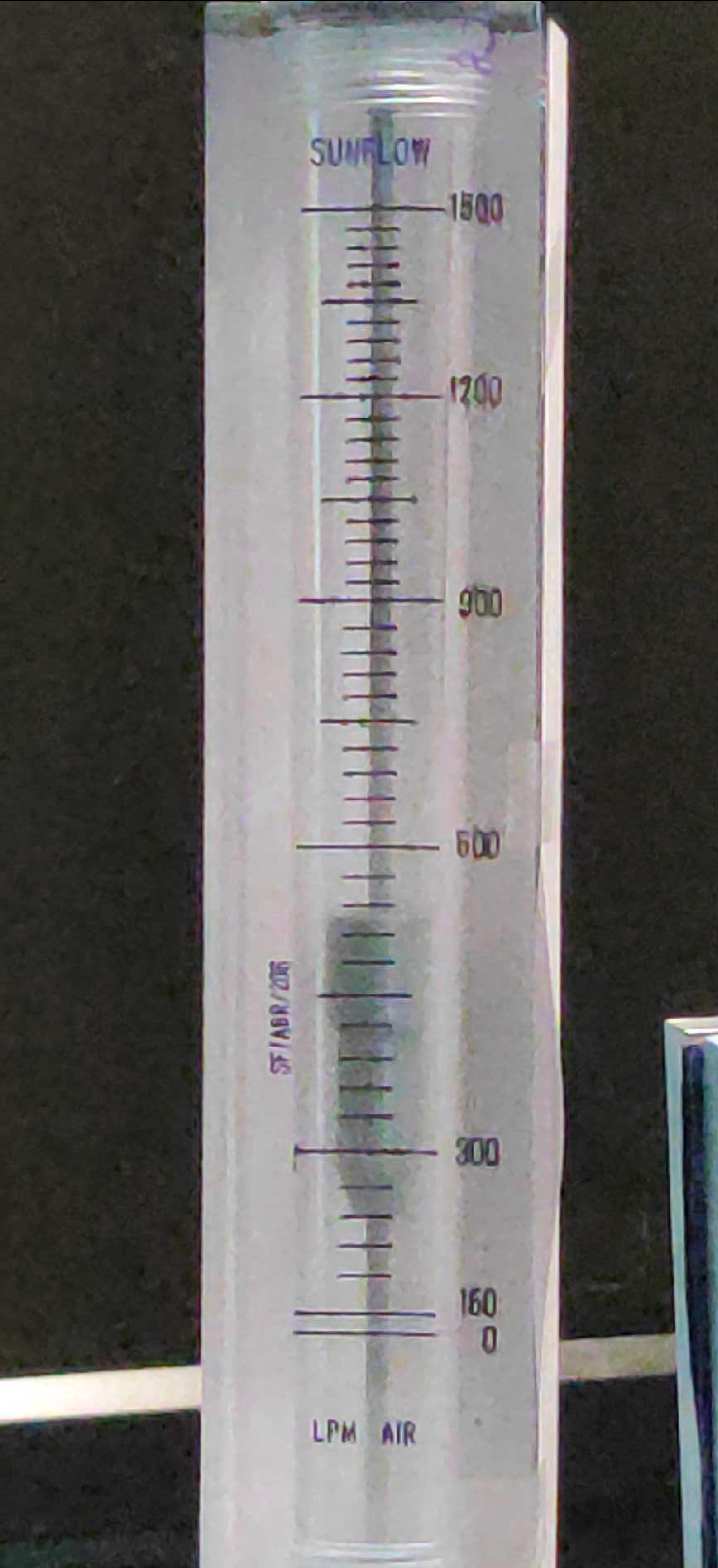rotameter reading